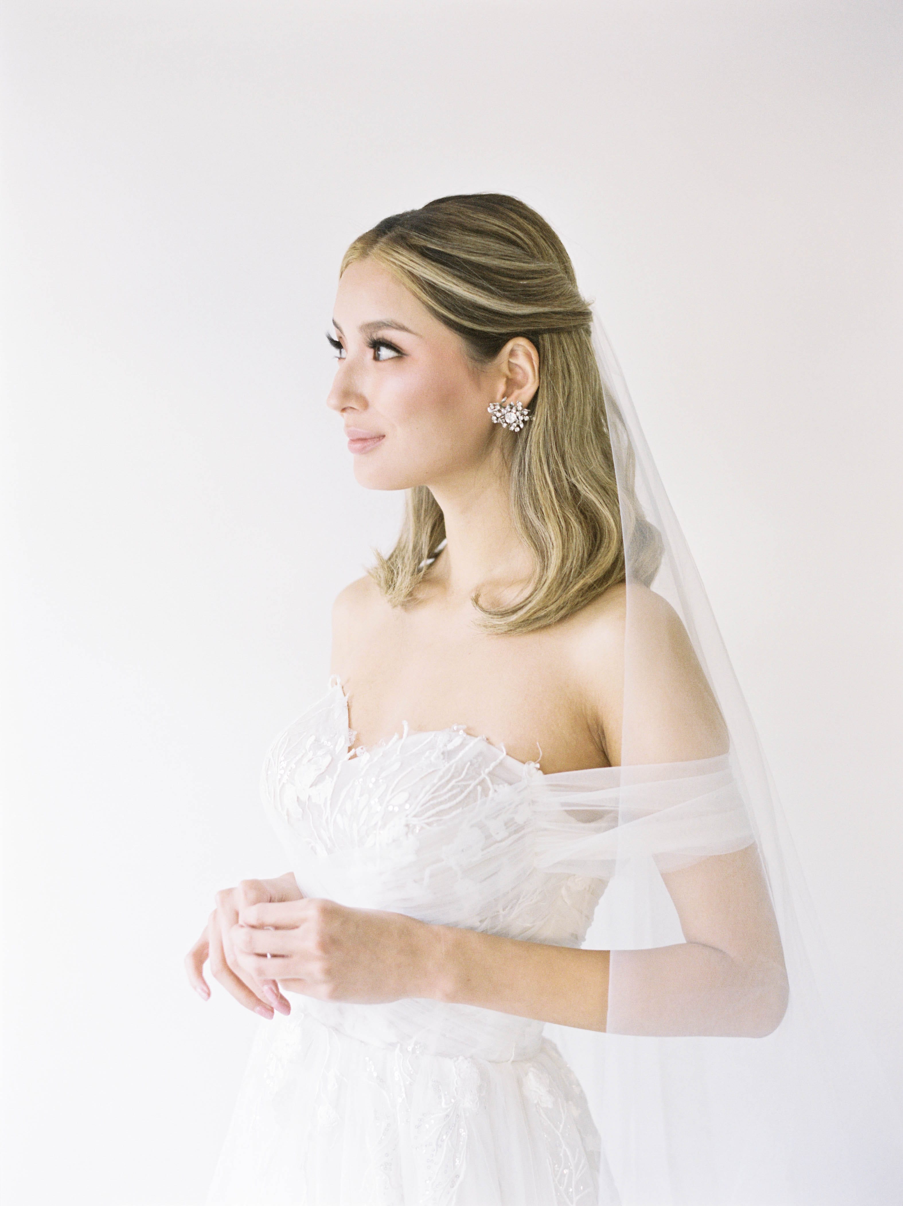 Tulle - A-Line Square Neck Corset Wedding Dress Spaghetti Straps